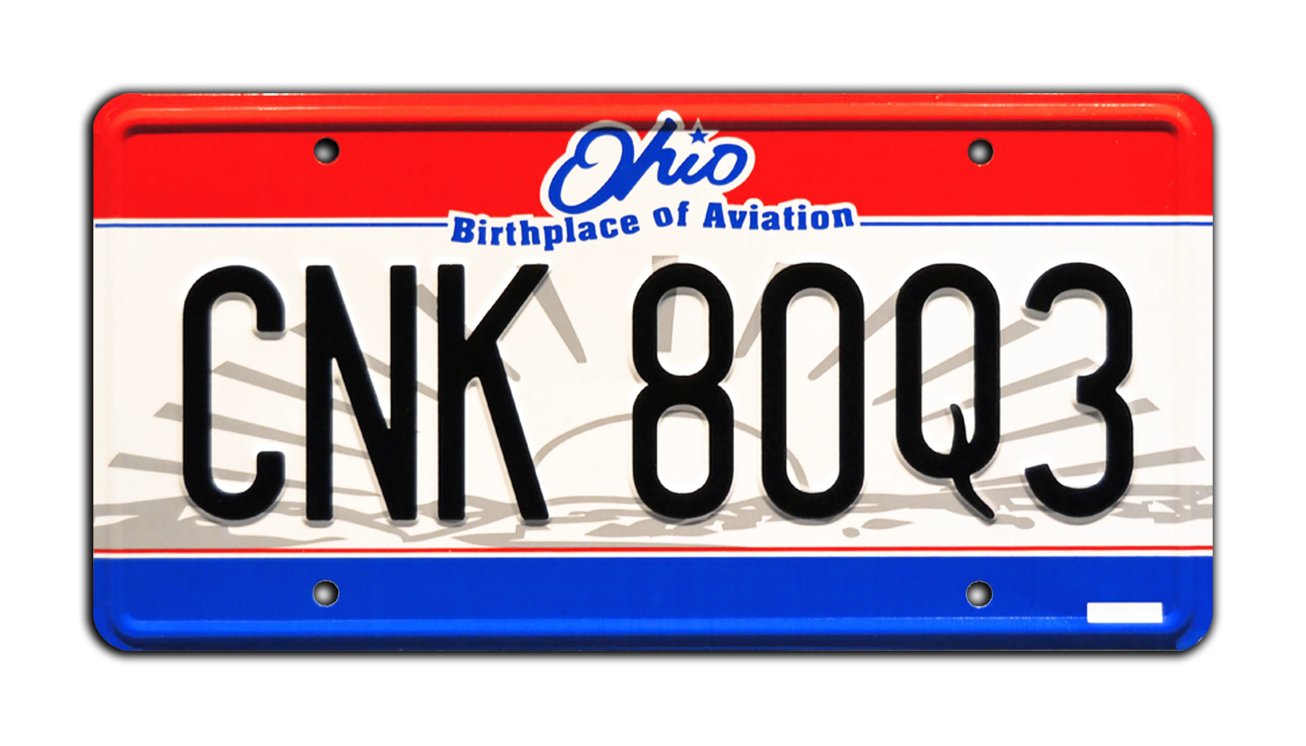 Ohio CNK 80Q3 License Plate - Supernatural Dean Winchester's