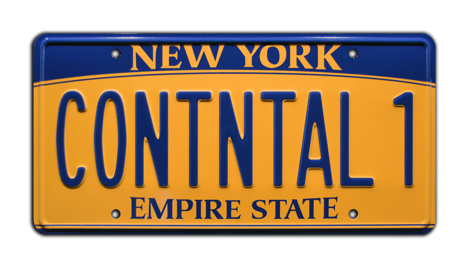 John Wick New York CONTNTAL 1 License Plate