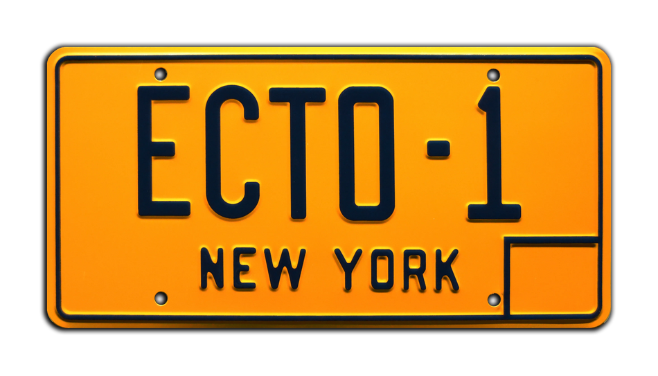 Ghostbusters New York ECTO-1 License Plate