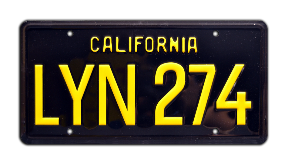 Gone in 60 Seconds LYN 274 License Plate
