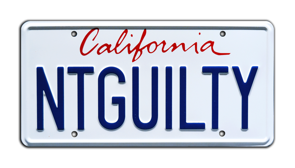 The Lincoln Lawyer NTGUILTY License Plate