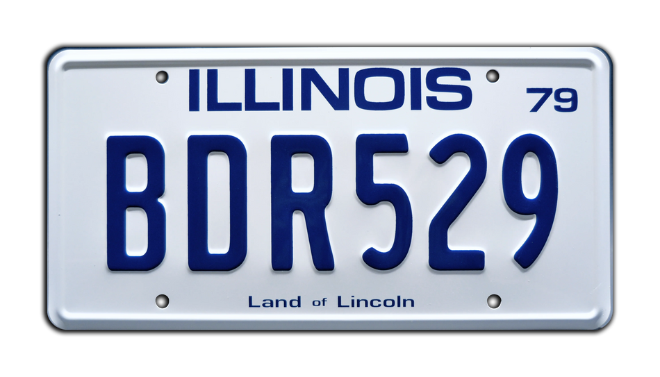 CM BDR529 - Blues Brothers Illinois BDR529 License Plate Replica